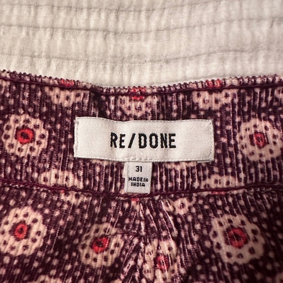 Re/Done 70’s Corduroy Loose Flare - NWT - Size 31 - Picture 8 of 12